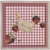 Convalescence kaart aardbeien 13,5x13,5 cm Nederlands