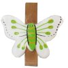 Note clips vlinder 3,5 cm groen