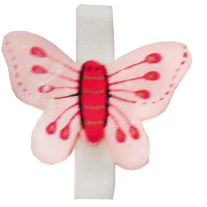 Opmerking clips SCHMETTERLING 3,5 cm roze