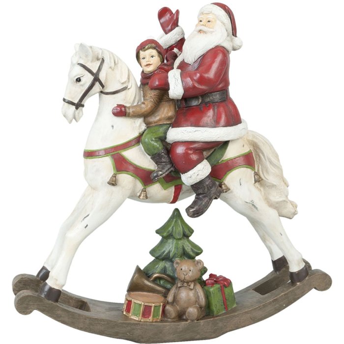 kerstfiguur Schommelpaard 29x10x30 cm