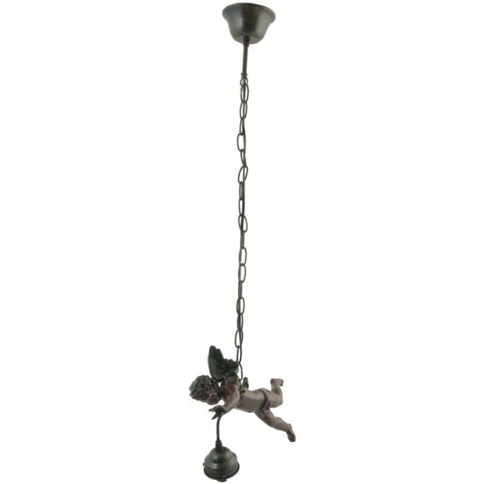 romantische hanglamp engel bruin
