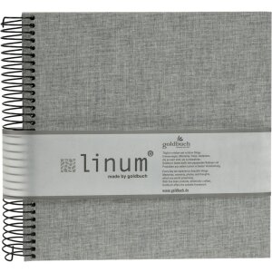 Godlbuch Spiraal Album Linum grijs 22x20 cm 40 blz