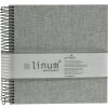 Godlbuch Spiraal Album Linum grijs 22x20 cm 40 blz