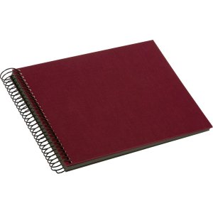 Spiraal Album Bella Vista bordeaux 25x17 cm zwarte paginas