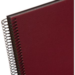 Spiraal Album Bella Vista bordeaux 25x17 cm zwarte paginas