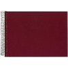 Spiraal Album Bella Vista bordeaux 25x17 cm zwarte paginas