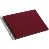 Spiraal Album Bella Vista bordeaux 25x17 cm zwarte paginas