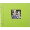 Schroefalbum Bella Vista groen 30x25 cm zwart fotokarton