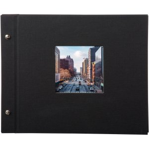 Schroefalbum Bella Vista zwart 30x25 cm zwart fotokarton
