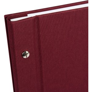 Schroefalbum Bella Vista bordeaux 39x31 cm witte paginas
