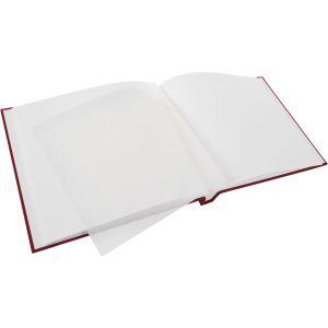 Schroefalbum Bella Vista bordeaux 39x31 cm witte paginas