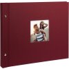 Schroefalbum Bella Vista bordeaux 39x31 cm witte paginas