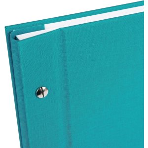 Schroefalbum Bella Vista turkoois 39x31 cm witte paginas