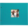 Schroefalbum Bella Vista turkoois 39x31 cm witte paginas