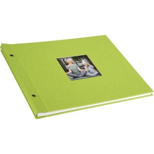 Schroefalbum Bella Vista groen 39x31 cm witte paginas