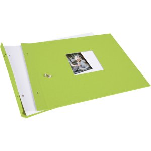 Schroefalbum Bella Vista groen 39x31 cm witte paginas