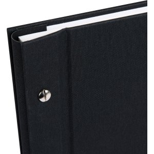 Schroefalbum Bella Vista zwart 39x31 cm witte paginas