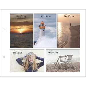 Schroefalbum Bella Vista zwart 39x31 cm witte paginas