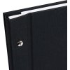 Schroefalbum Bella Vista zwart 39x31 cm witte paginas