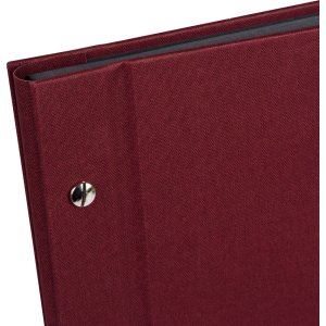 Schroef album Bella Vista bordeaux 39x31 cm zwart-wit paginas