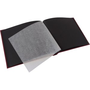 Schroef album Bella Vista bordeaux 39x31 cm zwart-wit paginas