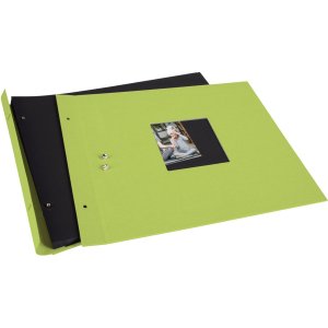 Schroefalbum Bella Vista groen 39x31 cm blanco paginas