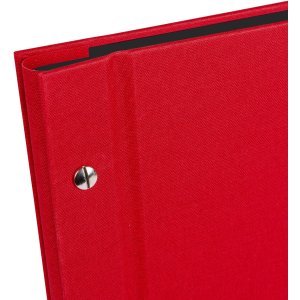 Schroefalbum Bella Vista rood 39x31 cm blanco paginas