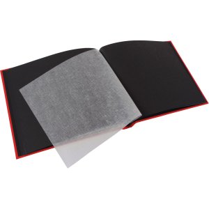 Schroefalbum Bella Vista rood 39x31 cm blanco paginas