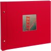 Schroefalbum Bella Vista rood 39x31 cm blanco paginas