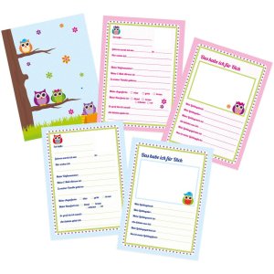 Goldbuch Vriendenboek Uil 15x21 cm 72 geïllustreerde paginas