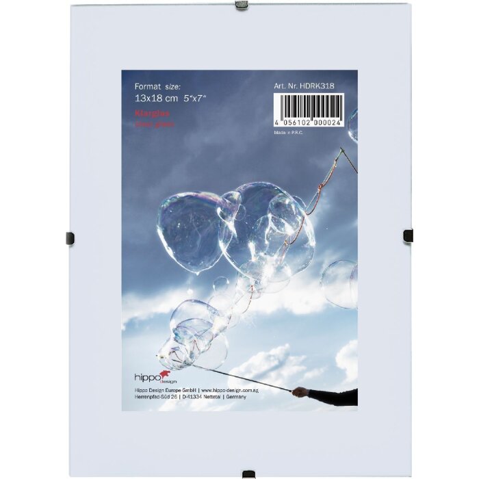 Clip lijst 20x30 cm normaal glas