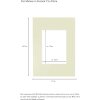 Kant-en-klaar passepartout 21x29,7 cm voor 13x18 cm whitethorn