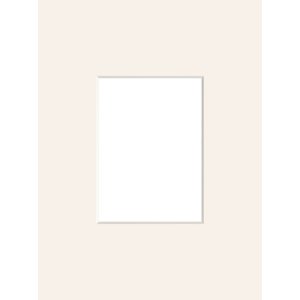 Kant-en-klaar passepartout 50x70 cm voor 30x45 cm witdoorn