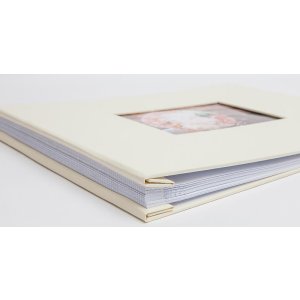 Schroefalbum Laddi 38x30 cm karnemelk witte paginas