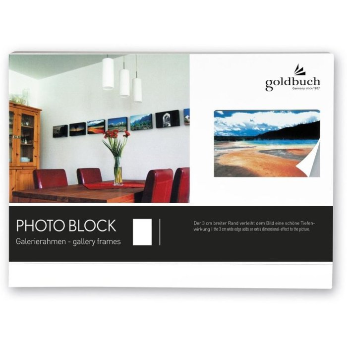 Fotoblok grijs voor 1 foto 15x20 cm