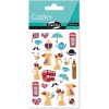 Pakje Stickers Cooky 3d Londen, 7,5x12cm, 1 vel
