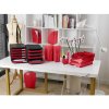 Brievenbakje Combo 2 Classic rood transparant glanzend