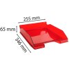 Brievenbakje Combo 2 Classic rood transparant glanzend