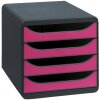 big-box Klassieke Muis Grijs-Framboos