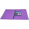 Zadelmap a4+ scotch 3 kleppen paars