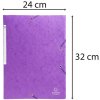 Zadelmap a4+ scotch 3 kleppen paars
