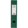 Opstaande pvc 2mm rug 70mm met gelijmde etikethouder en grijpgat Groen