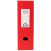 Opstaande pvc 2mm rug 100mm met vastgelijmde etikethouder en grijpgat Rood