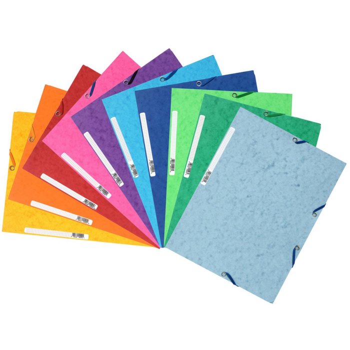 Map 3 kleppen Manilla karton 400g Nature Future a4 geassorteerd