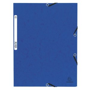 Map met elastiek en 3 kleppen din a4 geassorteerde kleuren
