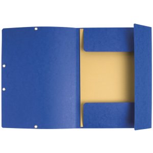Map met elastiek en 3 kleppen din a4 geassorteerde kleuren