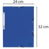 Map met elastiek en 3 kleppen din a4 geassorteerde kleuren