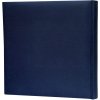 Linnen Fotoalbum Velina 24x24 cm blauw