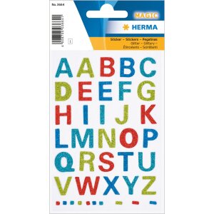 herma magische letters, glitter