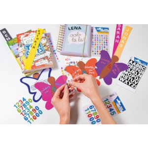 herma magische letters, glitter